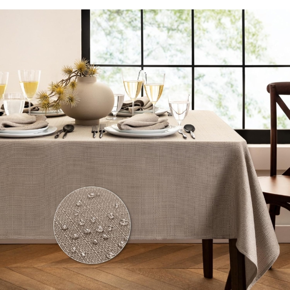 Elegant Tan Table Linens for Upscale Dining